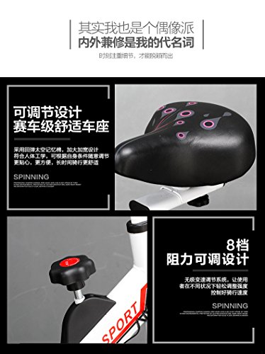 Image of SportsHome spinning bike Ultra-quiet exercise bike Indoor exercise bike Bicycle fitness equipment screw shift adjustment Gym