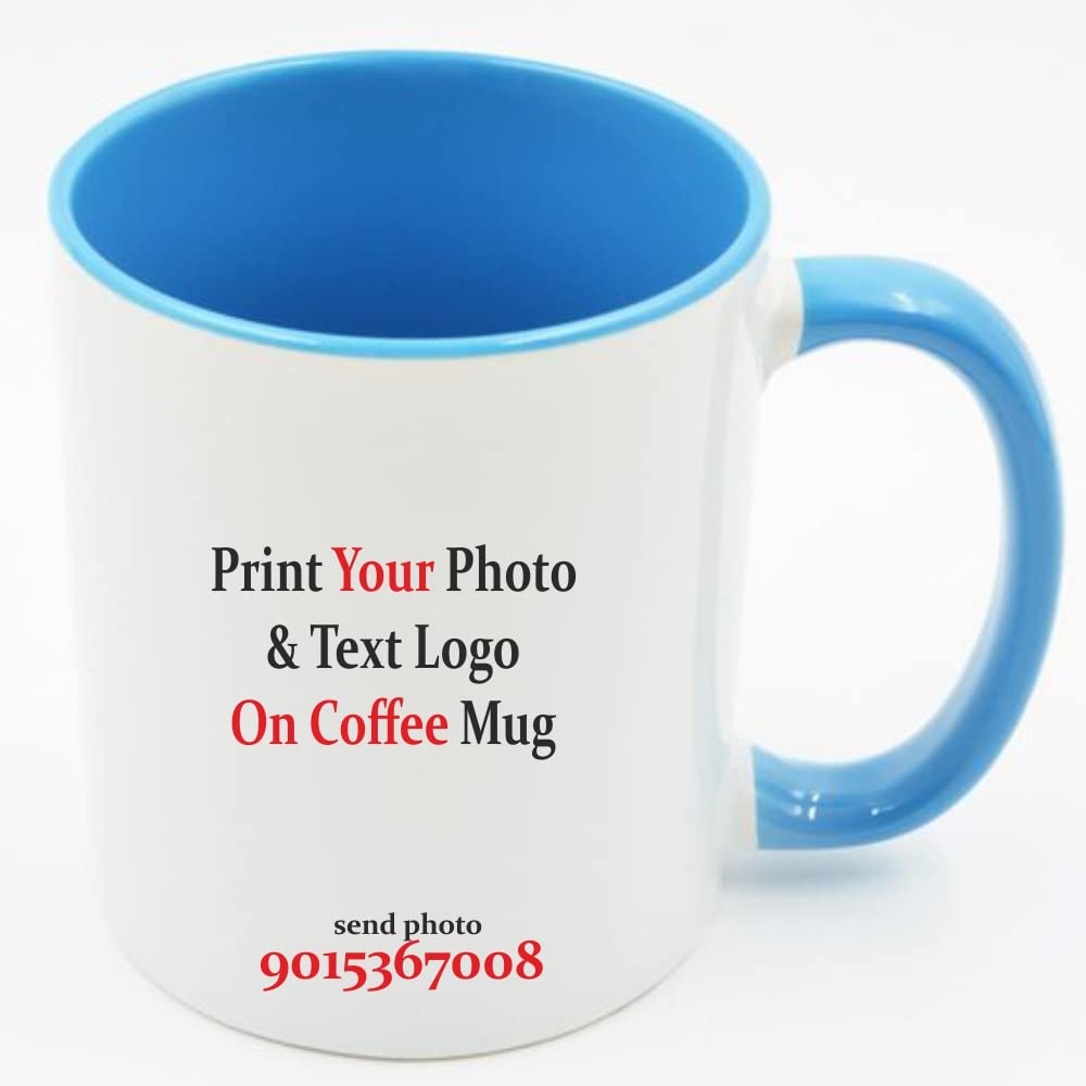 The Printpack Ceramic Personalized Inside Color Mug - 1 Piece, 325 ml (RED)