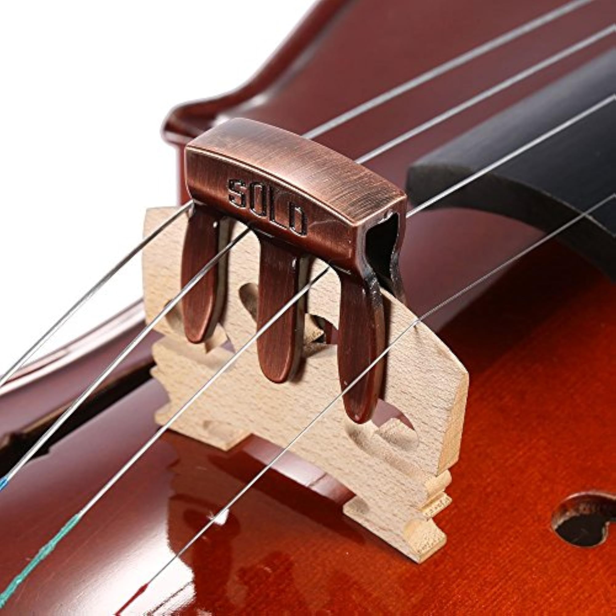 Violin Viola Practice Metal Mute, 3-Prong Fiddle Silencer