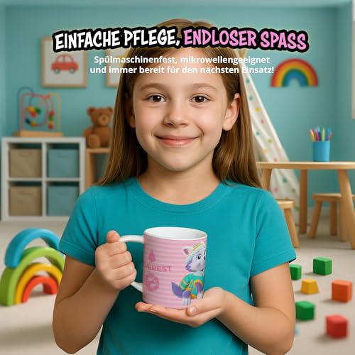 Taza infantil Paw Patrol Skye & Everest 230ml rosa miniatura 5