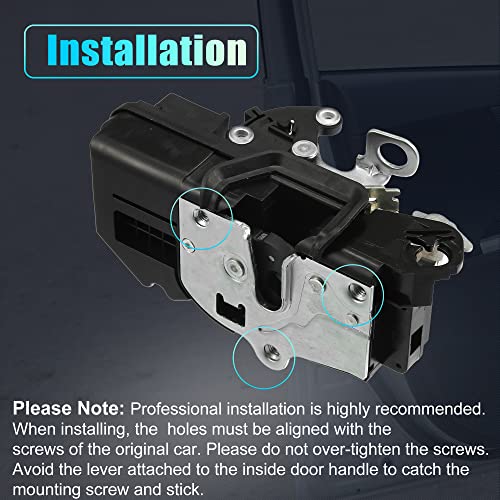 Image of X AUTOHAUX Power Door Lock Actuator Motor Front Left Driver Side for Chevrolet Tahoe 2007-2009 for Silverado Sierra 1500 2007-2009 25876385 25876386
