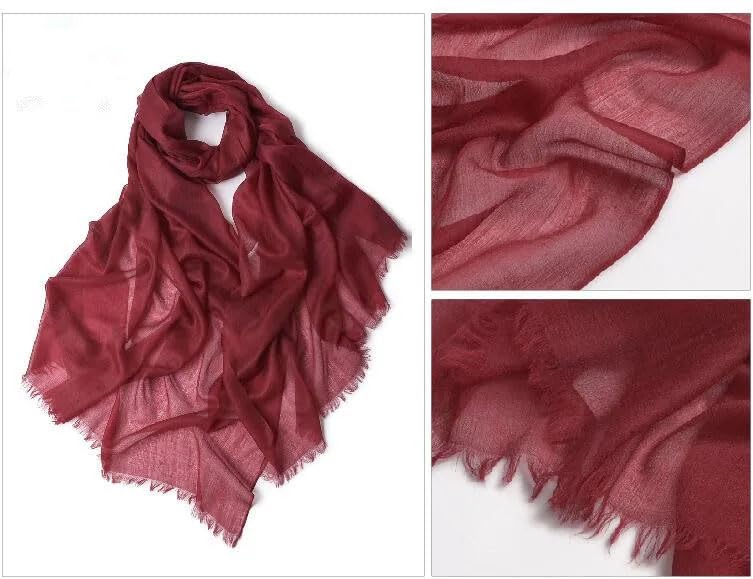 Women Luxury Warm Soft Wrap Shawl Large Size Fashion Pashmina Thin Scarf2