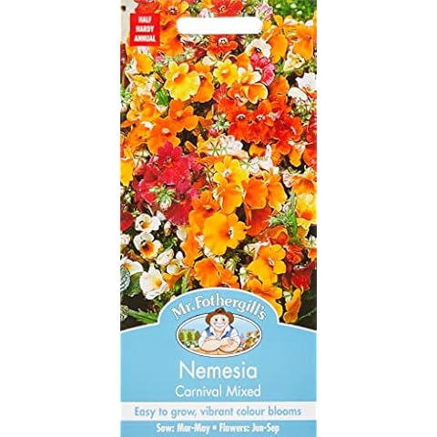 Mr Fothergill's NEMESIA Carnival Mixed Flower Seeds Cover