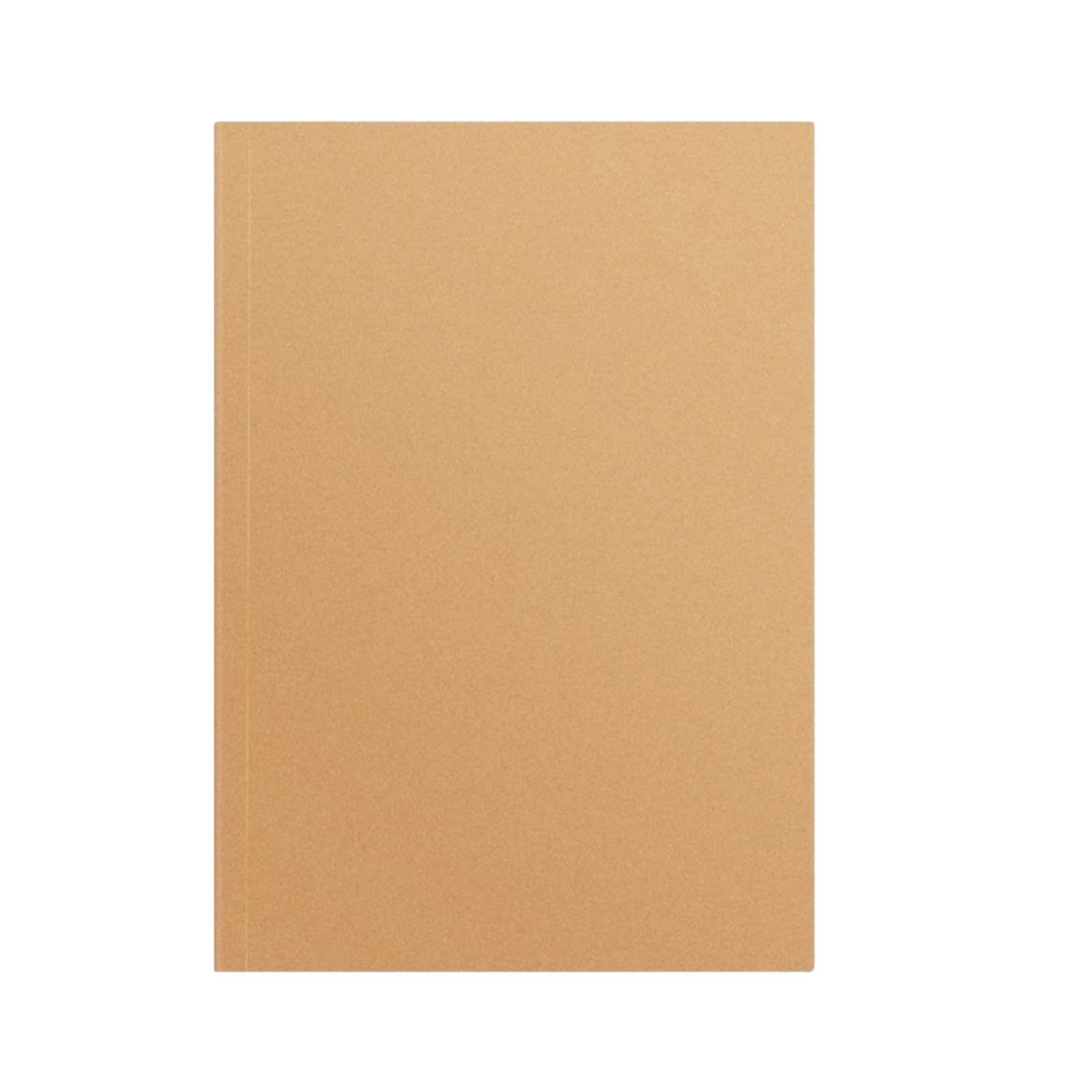Quaderno in Carta Kraft con Dorso Dritto Spesso e Righe Orizzontali, Ideale per riunioni e Ufficio