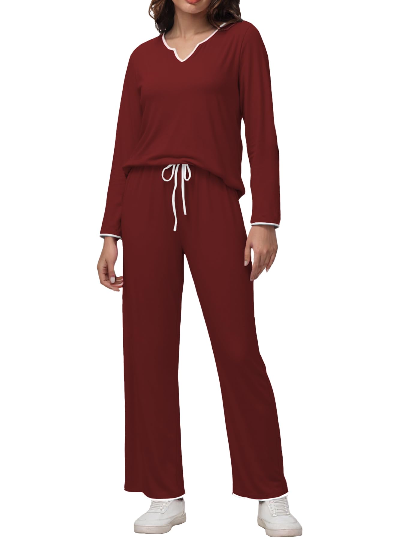 Women's Pajama Set Long Sleeves - 2 Piece Soft Sleepwear 2025 Lounge Nightwear For Women
