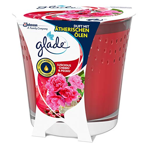 Glade Deodorante Candela Aroma Peonia e Ciliegia