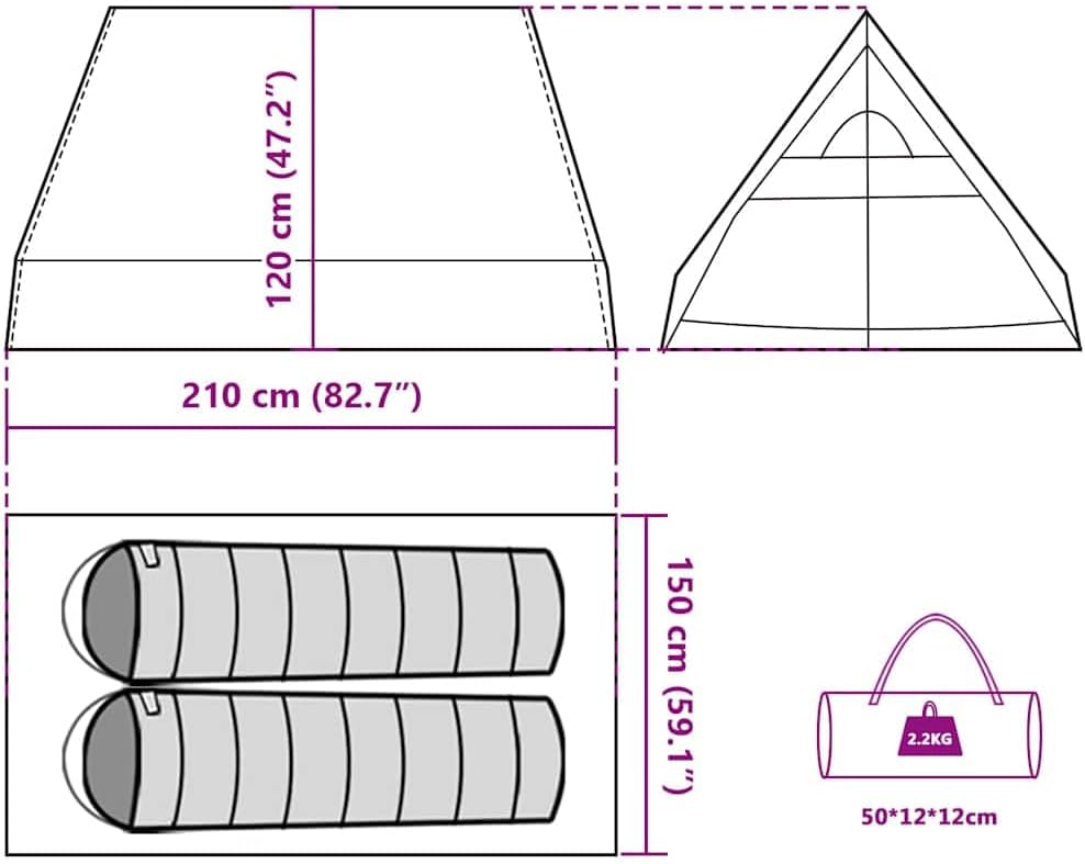 vidaXL Camping Tent Camping Tents