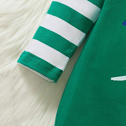 BigBig Style Pasgeboren Baby Kerst Romper Lange Mouwen Sneeuwpop Jumpsuit Overall met Hoed - Afbeelding 7