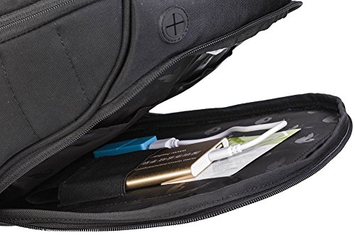 HOWO De Nylon Bolso Solar 6.5W Mochila Accionado Cargador (Negro)