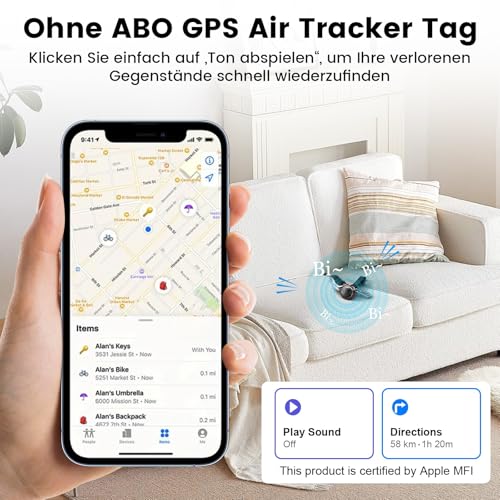 GPS Tracker Auto 4 Pack Ohne ABO für iOS Fahrzeuge, für Apple „Wo Ist?“, Magnet Trackers Schlüsselfinder für Motorrad Kfz Gepäck Koffer, Keine ABO Smart Bluetooth Air Tags für Kinder Hund Haustiere