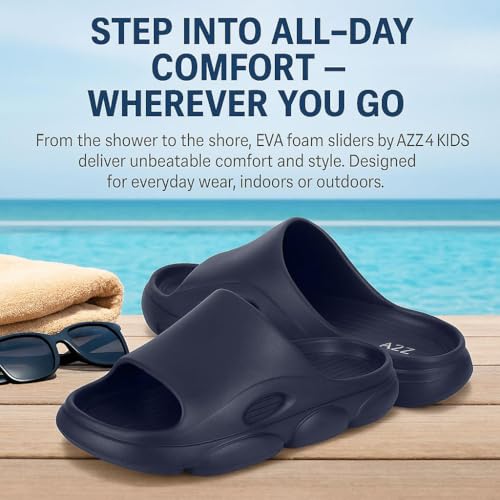 Sandalias de espuma EVA A2Z para hombre ligeras para interiores y exteriores 4