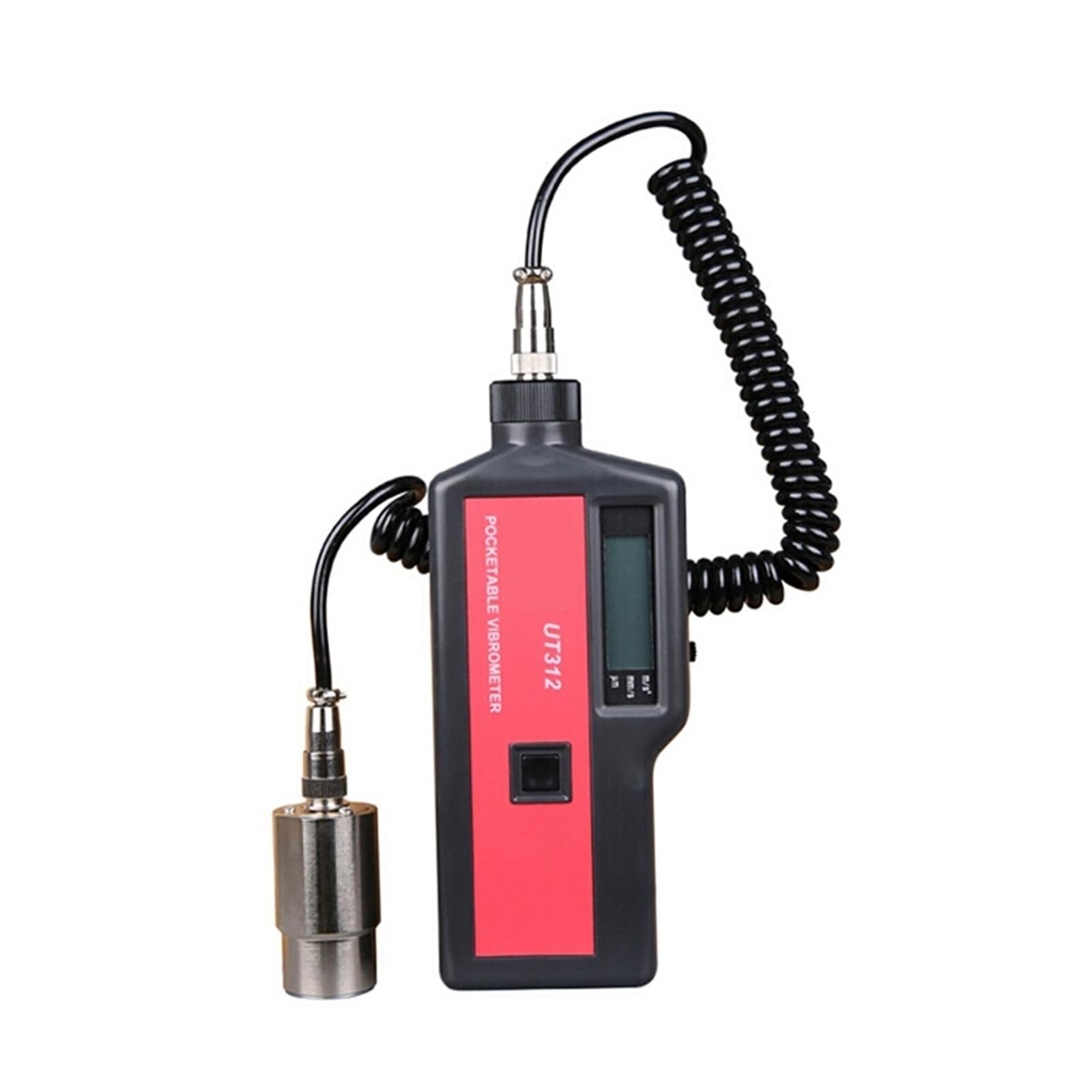Vibrationsmesser, UT312 Tragbares Vibrationsmessgerät Hochempfindliche Sonde Vibrationsverschiebung Geschwindigkeitsbeschleunigungsmessung