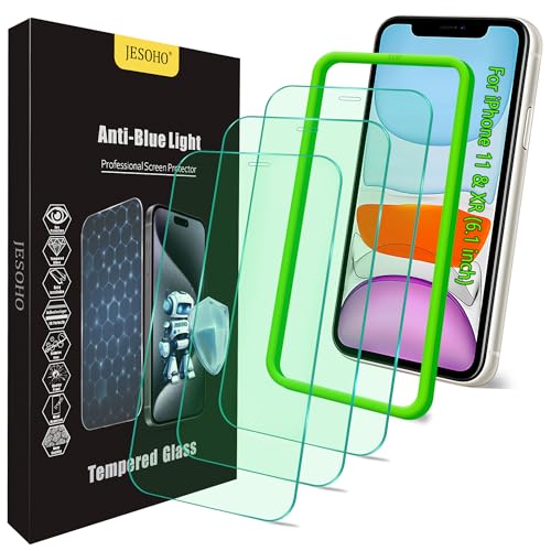 Filtro luce blu: la pellicola protettiva anti luce blu JESOHO è realizzata con particelle polimeriche, blocca il 97,1% della luce blu nociva con lunghezza d'onda compresa tra 380 nm-450 nm, il colore mostrato come la modalità di protezione degli occhi dell'iPhone riduce l'affaticamento degli occhi, protegge gli occhi