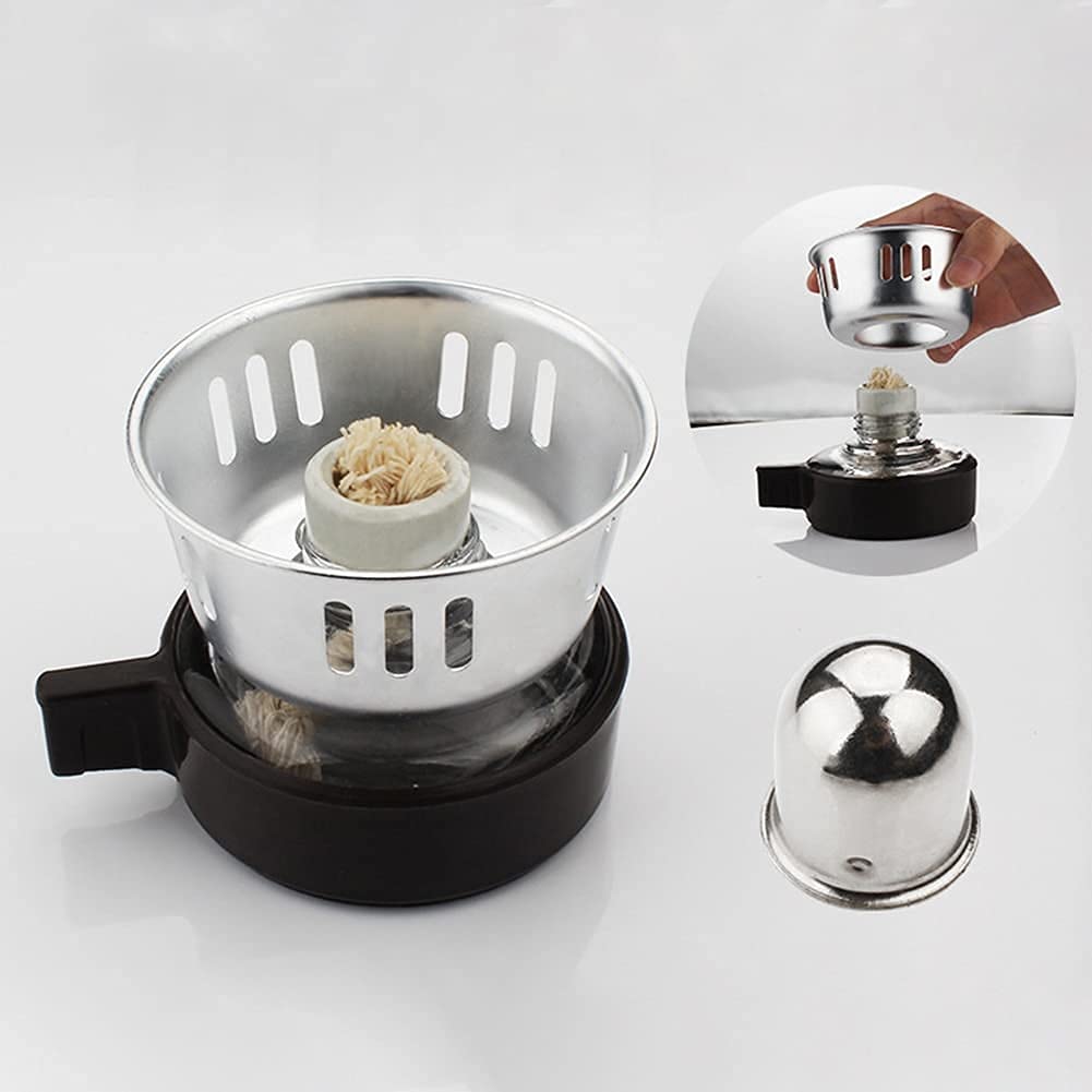 CUNTO Caffettiera Caffettiera Tè Sifone Caffettiera sottovuoto Tipo di vetro Macchina da caffè Filtro 3 tazze Macchina da caffè per uso domestico