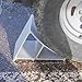 Extreme Max 5001.6795 Premium Lightweight Aluminum Wheel Chock with Ribbed Slope and Grip Teeth - Anti-Slip Claw Base for Trailers, RVs & 5th Wheels, Set of 2