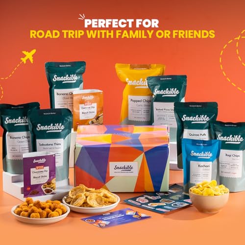 Image of Snackible Bestselling Snacks Box | Box of 10 Healthy Snacks | Healthy Gift Box | Best Gifting Option |Corporate Gifts | Gourmet Snack (Pack of 3)
