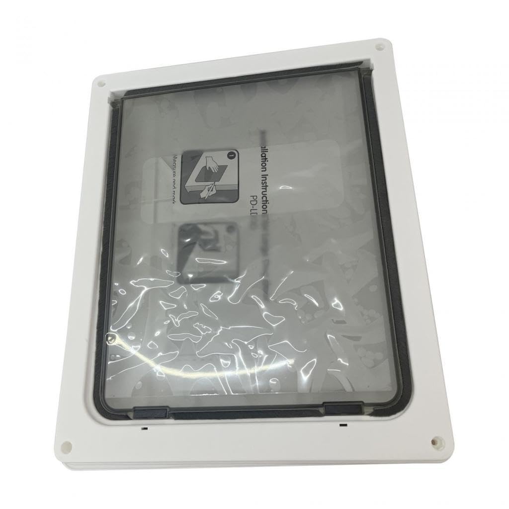 Puerta Plegable para Mascotas Duradera, de Una Sola Hoja, Fácil Instalación, Artículos para Mascotas, Cierre Automático, Puerta para Gatos Y Perros, G, 46x36CM