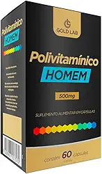 Polivitamínico Homem C/60 Cápsulas - Gold Lab