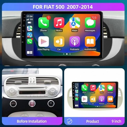 Coche Carplay Portátil Citroen DS5 2011-2018 Radio Pantalla Táctil HD Bluetooth 2
