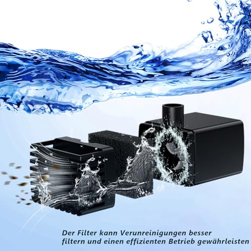 AISITIN DIY Brunnen,Vogeltränke Sets mit 6,5W Solar Springbrunnen mit Akku, 3 Stufige Vogelfütterer für Draußen,Vogelbad und DIY Solarbrunnen Abnehmbar und Geeignet für Garten,DIY Wasserspiel
