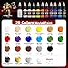 Smallbudi 20 Colors Model Paint Set (20ml/0.6oz), Modeling Acrylic Paint Set with 3 Brushes and 1 Thinner for Brush Use & Airbrushing, Miniature Paint Set for Models, Gaming Figures, 3D Prints, Crafts