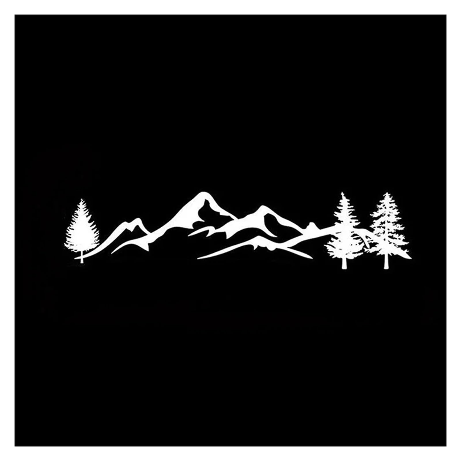 Autocollant pour moto et auto décor arbre blanc sticker de carrosserie 50cm