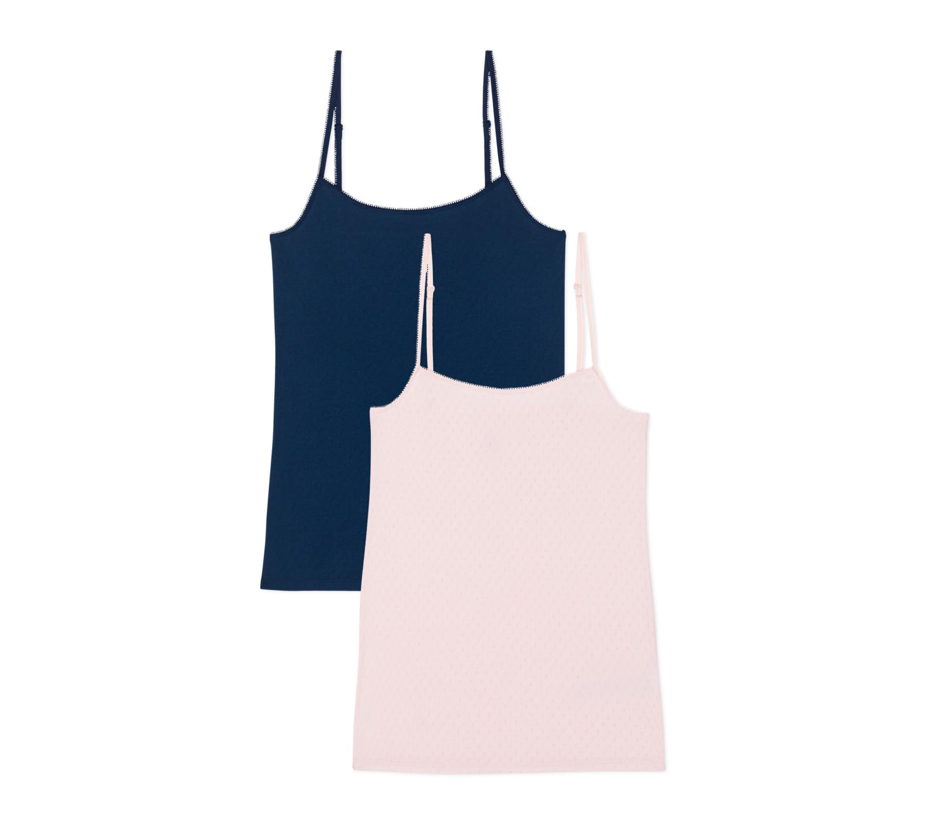 Petit Bateau Damen A0d19 Hosenträgerhemden (2er Pack)