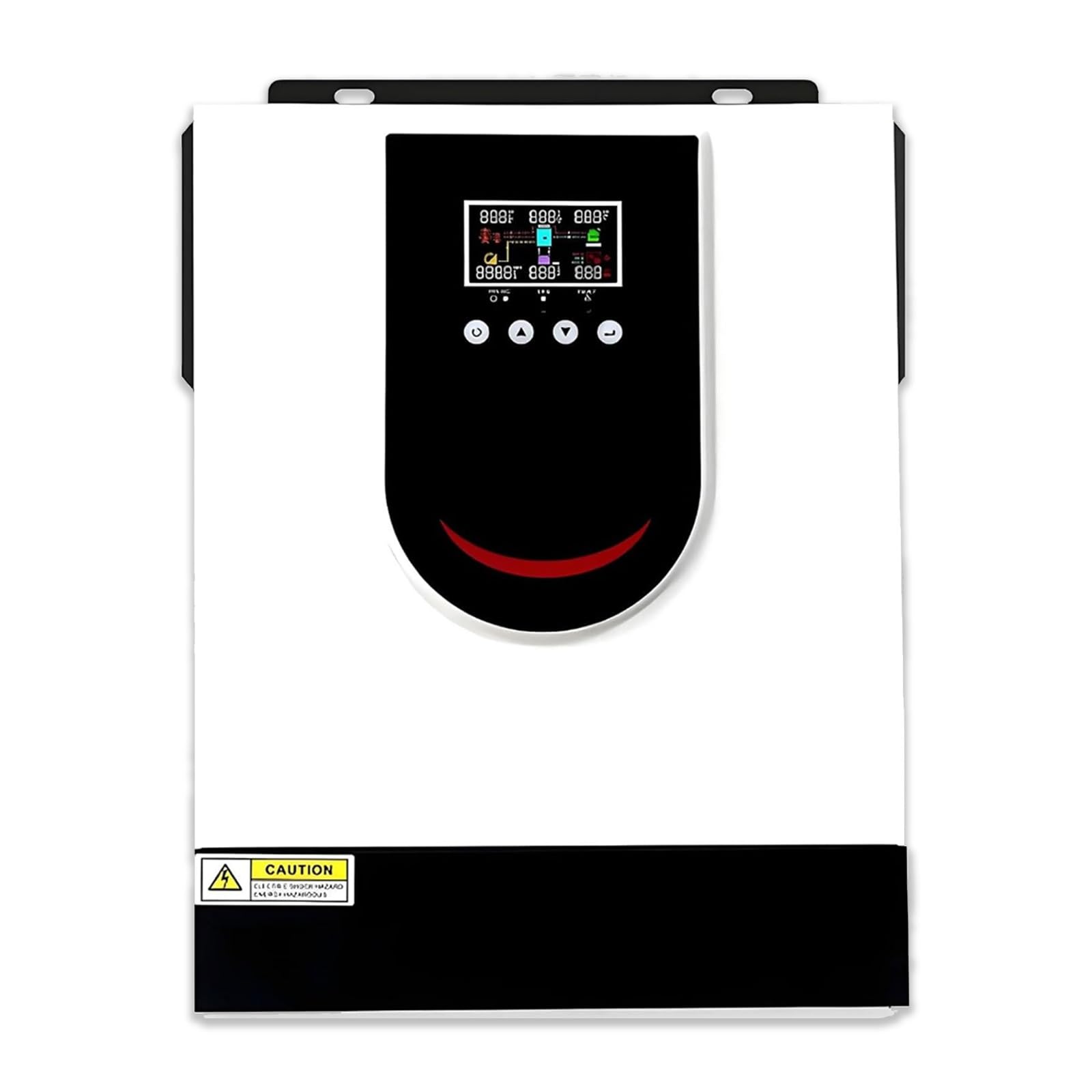 Hybrid Solar Wechselrichter 1.0-10.2KW All-in-One-Wechselrichter mit reinem Sinus 12V 24V 48V DC auf 220V/230V AC Pure Sine Wave Inverter Batterieladegerät Solarwechselrichter(1.5KW/24V)
