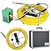 Sewer Camera Industrial Endoscope with DVR, 7-Inch Monitor 17Mm Drain Pipe Sewer Inspection Camera 1000 TVL Pipe Inspection Equipment 8GB SD Card,30M