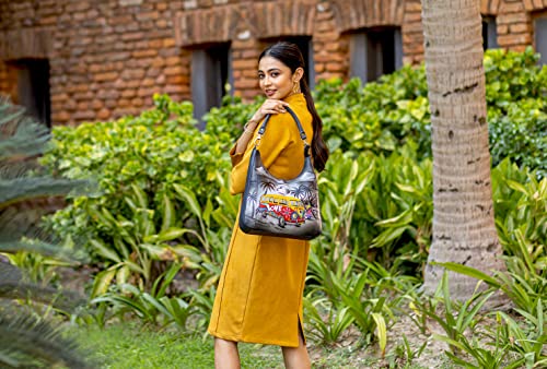 Anna by Anuschka Large Classic Hobo, Happy Camper3