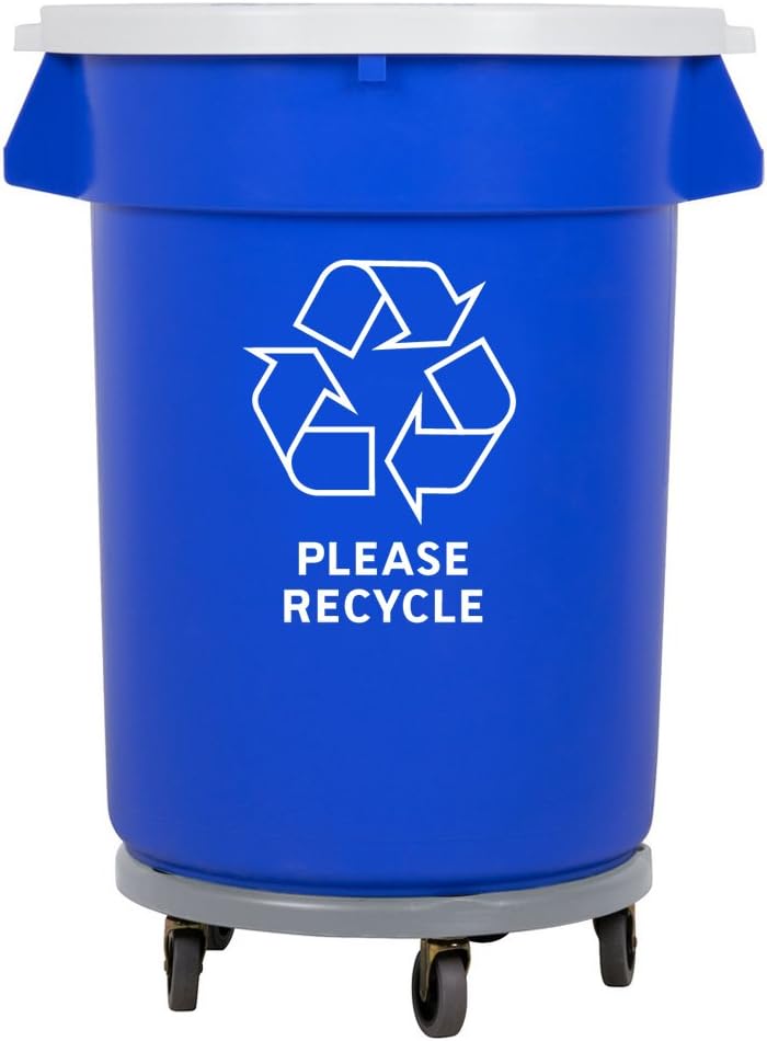 Recycle Symbol Trash Can Decal Sticker For Trash Can Bin