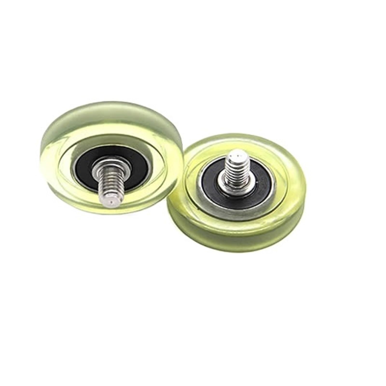 Polea de poliuretano silenciosa de 33 mm M6 antivibración para puertas y guías de rodamiento