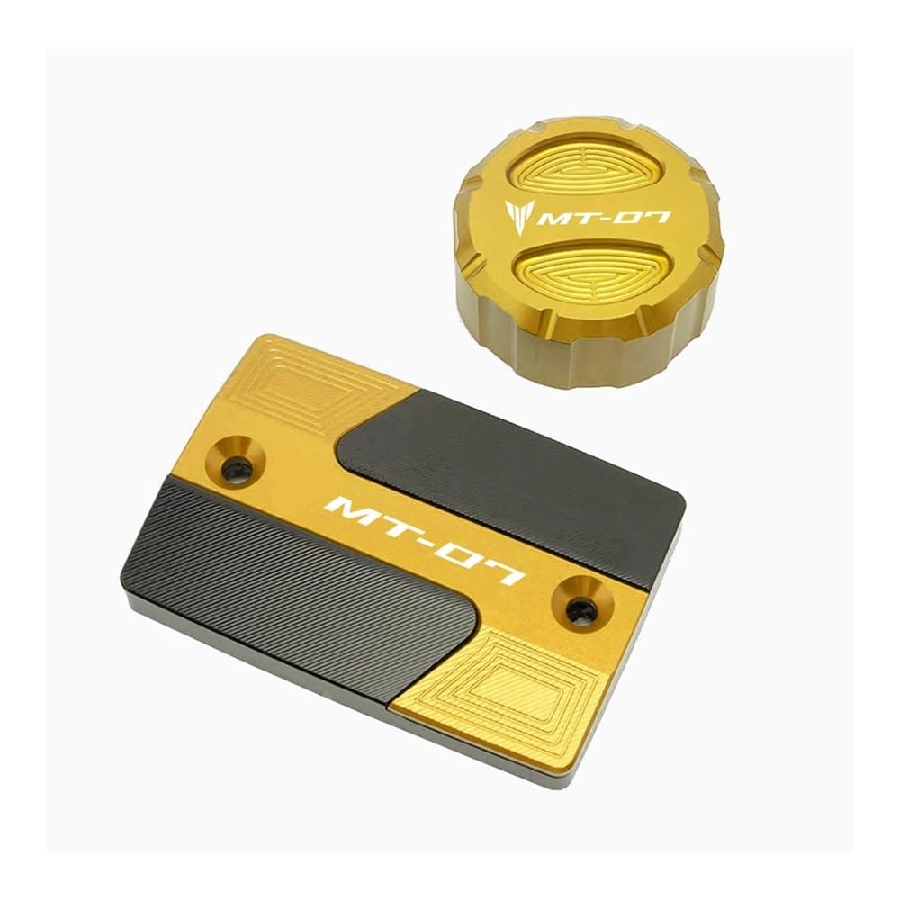 Bremsflüssigkeitsdeckel Für MT07 2021 2022 MT 07 FZ07 2014-2023 Motorrad Vorne Hinten Brems Flüssigkeit Reservoir Abdeckung Motor Öl Kappe