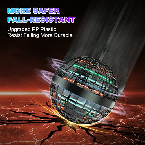 Joysky Fliegender Ball Magic Flying Ball Hover Ball Fliegender Spinner Spielzeug für Kinder Erwachsene, RGB LED-Licht 360° Rotieren UFO Mini Drohne, Indoor Outdoor Flying Orb 2021 Upgraded (Schwarz) - Image 4