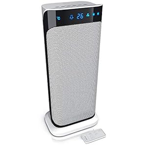 Brandson – Heizlüfter 2000 Watt mit Fernbedienung – Groß und Stark – Preisträger – energiesparend leise – Bad Wohnzimmer Kinderzimmer Babys – Oszillationsfunktion – Heizung Heater – GS zertifiziert