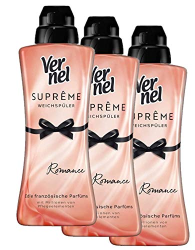 Suprême Romance Weichspüler, 72 (3 x 24 Waschladungen) für einen langanhaltenden Duft