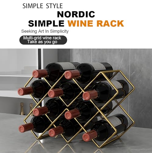 Soporte de botellas de vino vintage de hierro 25.5 cm miniatura 3