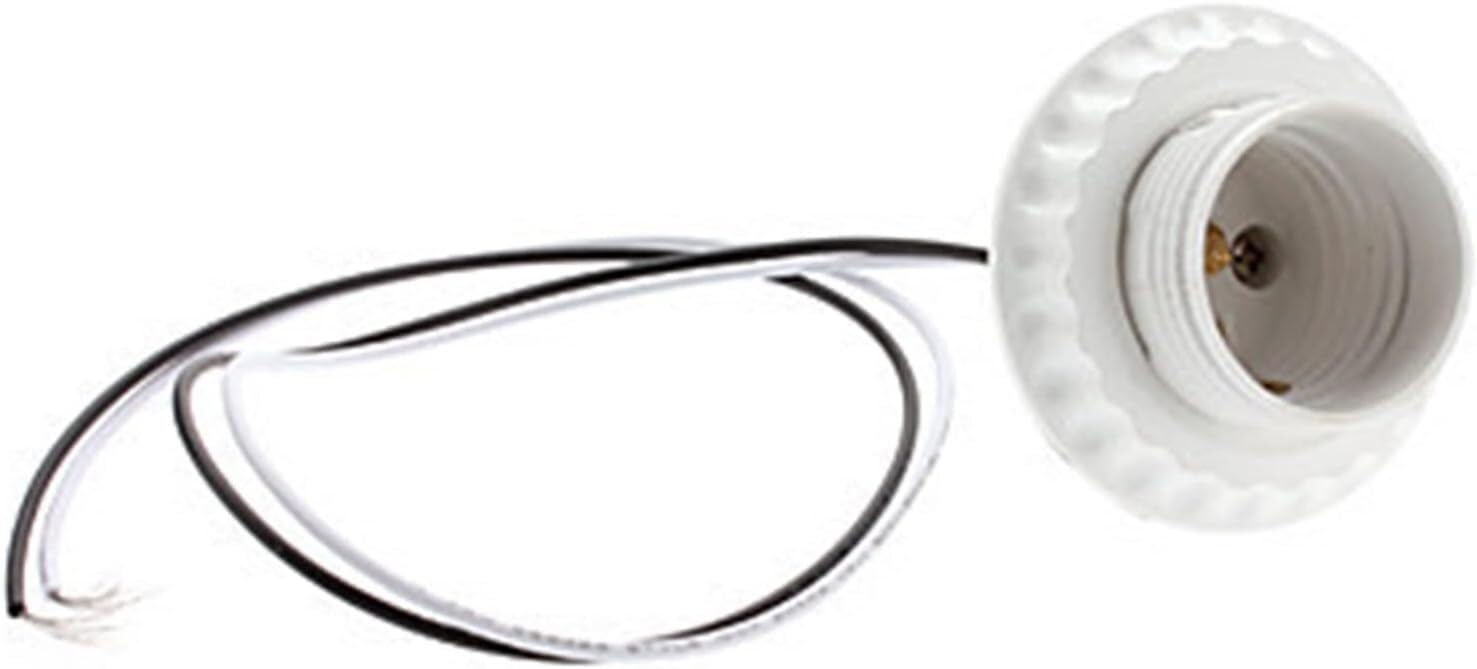Adaptador de base de lámpara, Base de portalámparas, 10 piezas de portalámparas E27 Zócalo de portalámparas, Portalámparas con cable, Adecuado for portalámparas de araña (Color : OneColor, Size : 10pc