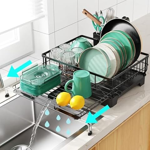 GSlife Expandable Dish Drying Rack Cover