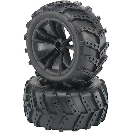 Preisvergleich Produktbild Reely 1:10 Monstertruck Kompletträder Extreme 5-Doppelspeichen Schwarz 2 St.