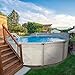 Aquarian Above Ground Pool Kit w/Pump & Leaf Skimmer, Phoenix Steel-Frame, 21', Transparent - Large Heavy-Duty Outdoor Family Swimming Pool for Backyard, Patio, and Yard