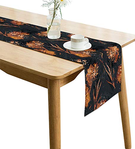Image of Handmade Jute Table Runner for 4 Seater, Heat Resistant & Non-Slip Dining Table Runner, Natural Rustic Farmhouse Decor for Dining, Coffee & Centre Table, 12 x 60 Inches AATR0056