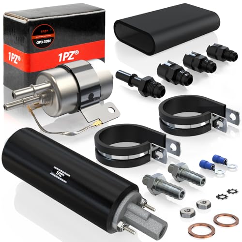 1PZ GSL392 Inline Fuel Pump & 58 PSI Fuel Filter Regulator