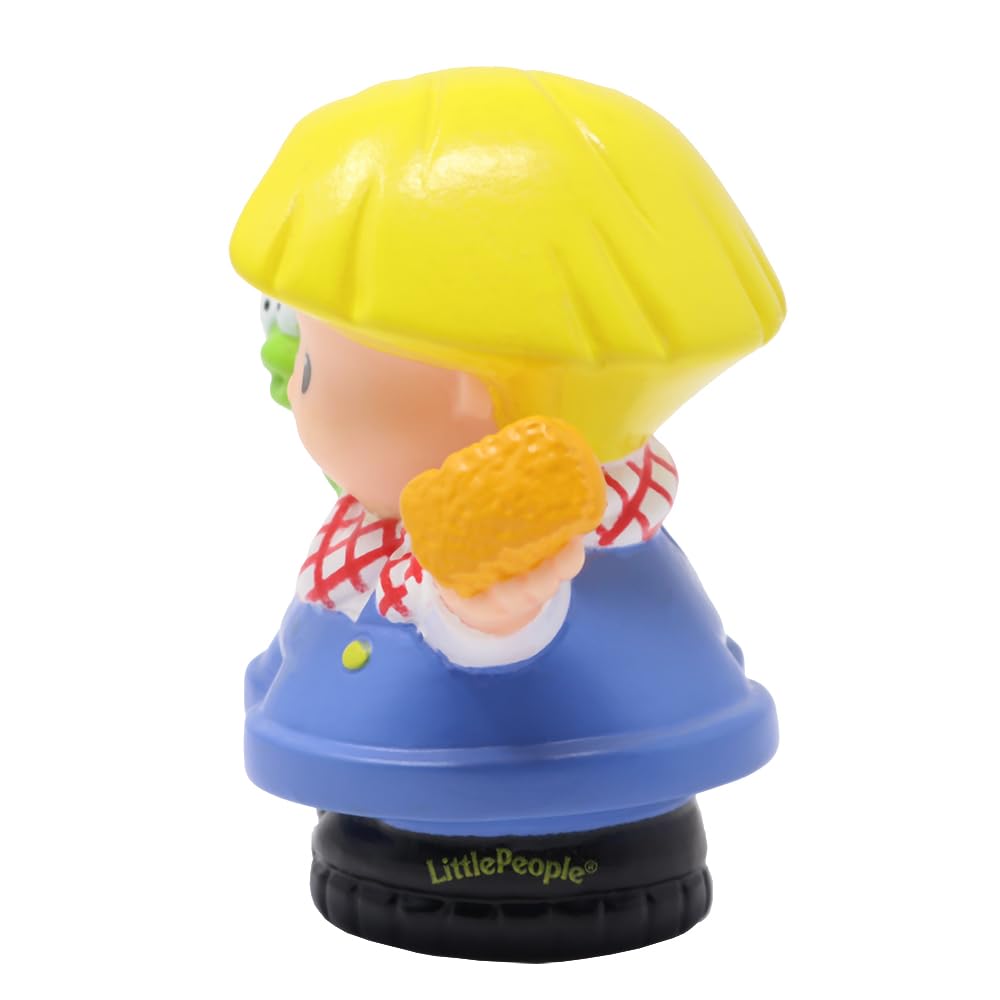Fisher-Price Parte di ricambio per set da gioco da collezione di piccole persone con suoni di animali della fattoria stabile B8797 - Figura di ricambio di Eddie con rana