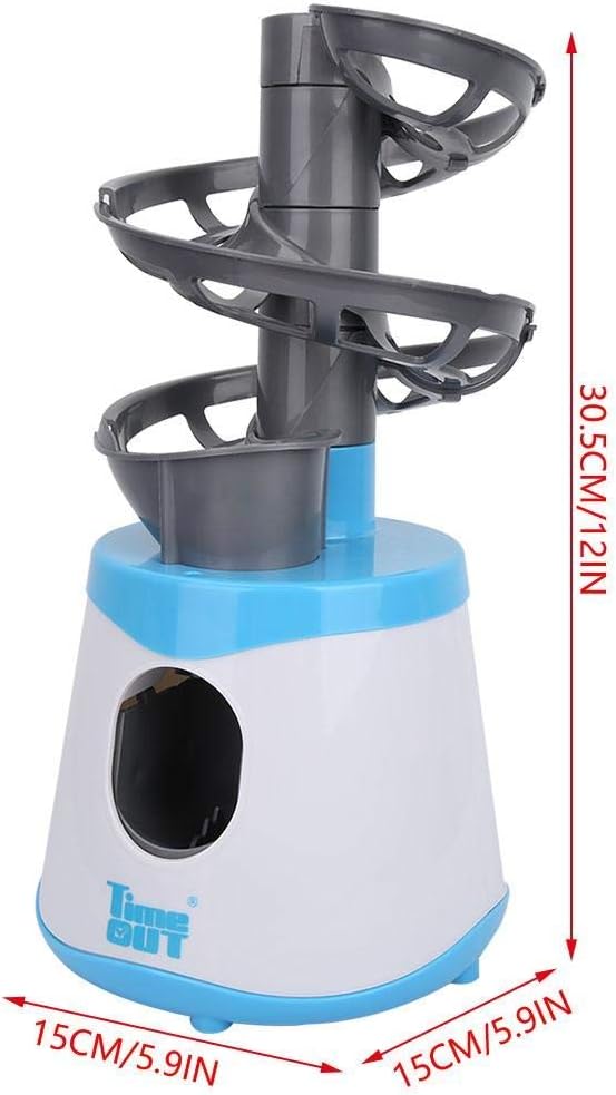 Table Tennis Launcher, Outdoor Portable Automatic Table Tennis Machine Fixed 15 Bolas Equipo De Entrenamiento Físico