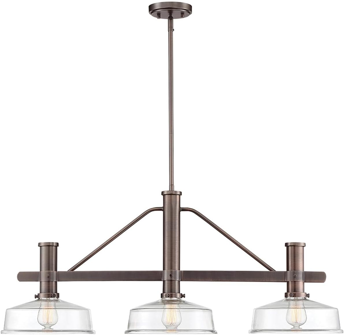 Designers Fountain 96538-SCB Carson Pendant, 3-Light 180 Total Watts, Satin Copper Bronze