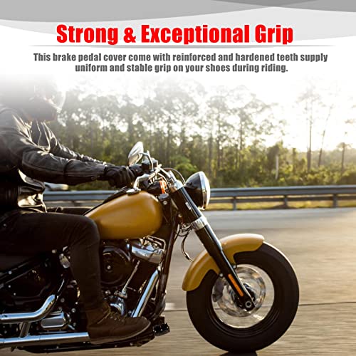 image for Goldfire MX Style Brake Pedal Pad Cover for H-D Softail Heritage Sprin