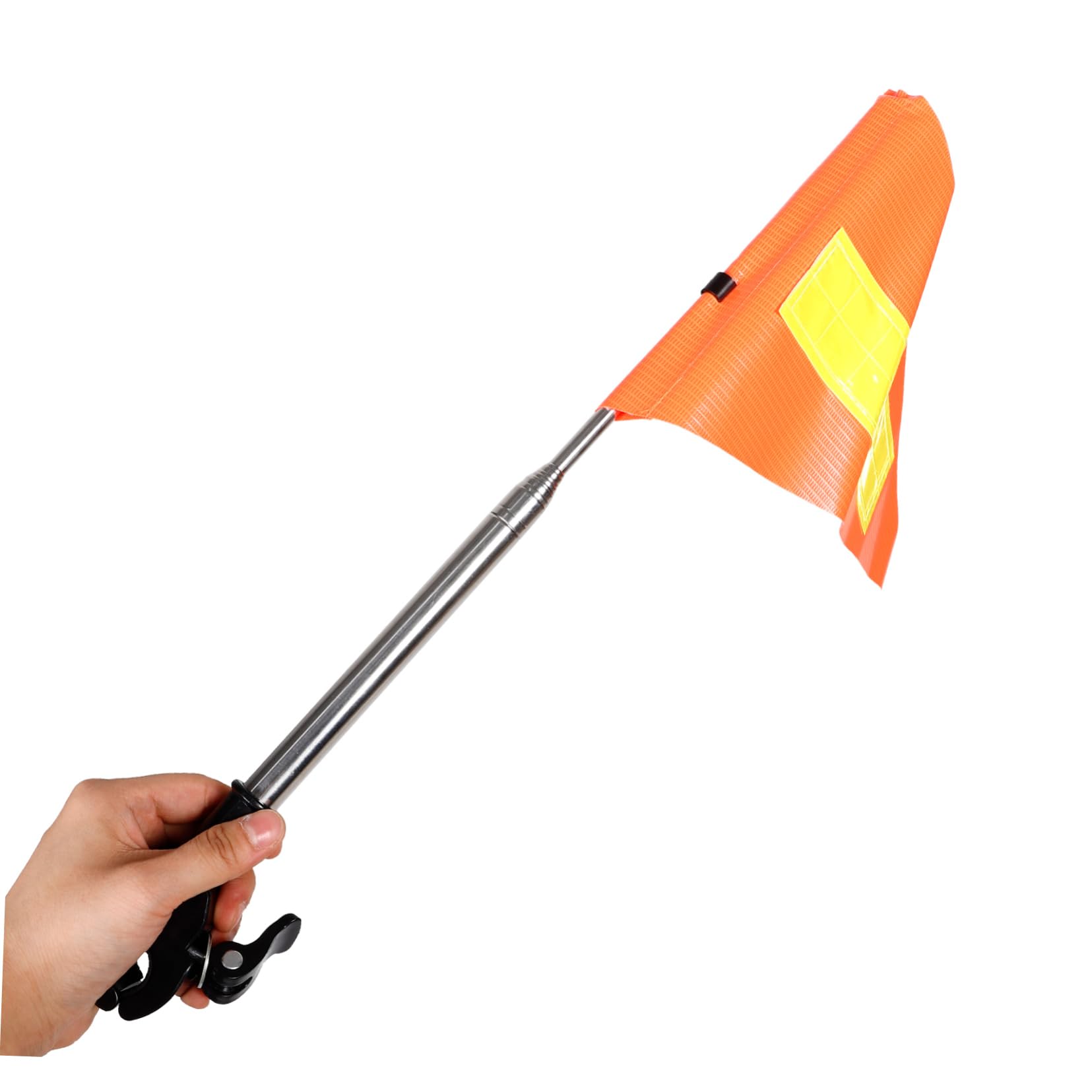 GRIRIW 4pcs Safety Flag for Wheelchair Telescopic Golf Cart Flag Reflective Accessory