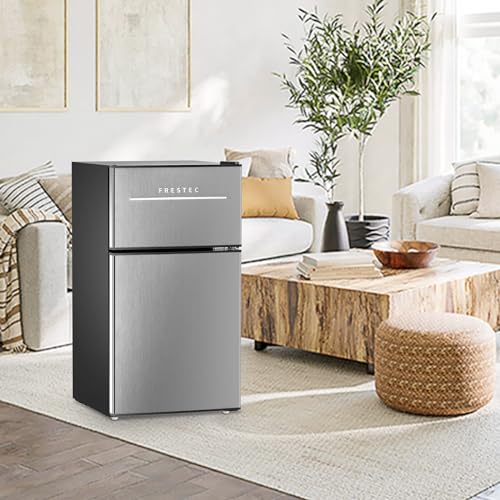 Frestec BCD85SS Mini Fridge With Freezer 3.5 Cu.Ft. 2 Door Refrigerator And Freezer Small Fridge thumb #6