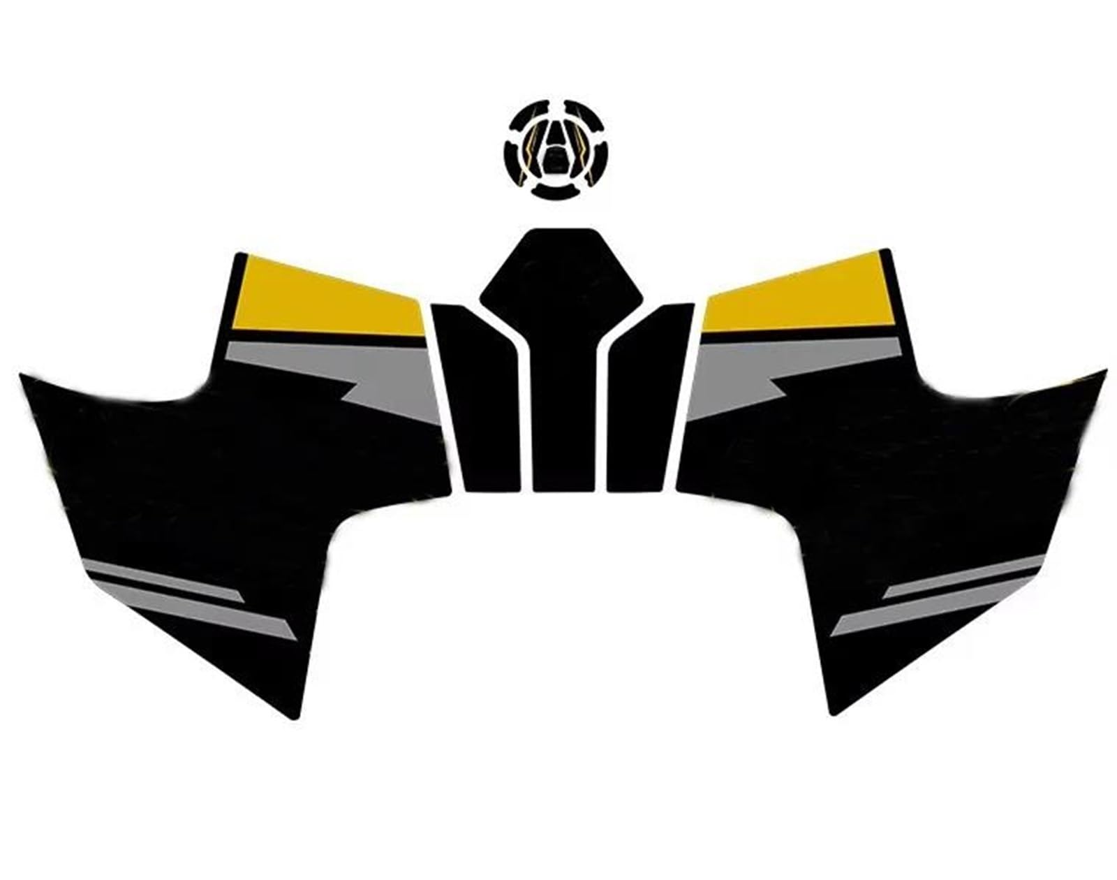 Piwine Color3 Motorcycle Tank Pad Protector Sticker Decal For Voge Ds525x 2023 Kneepad